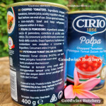 Sauce tomato CIRIO Italy POLPA chopped tomatoes 400g